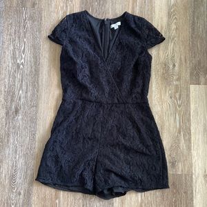 Black Lace Romper